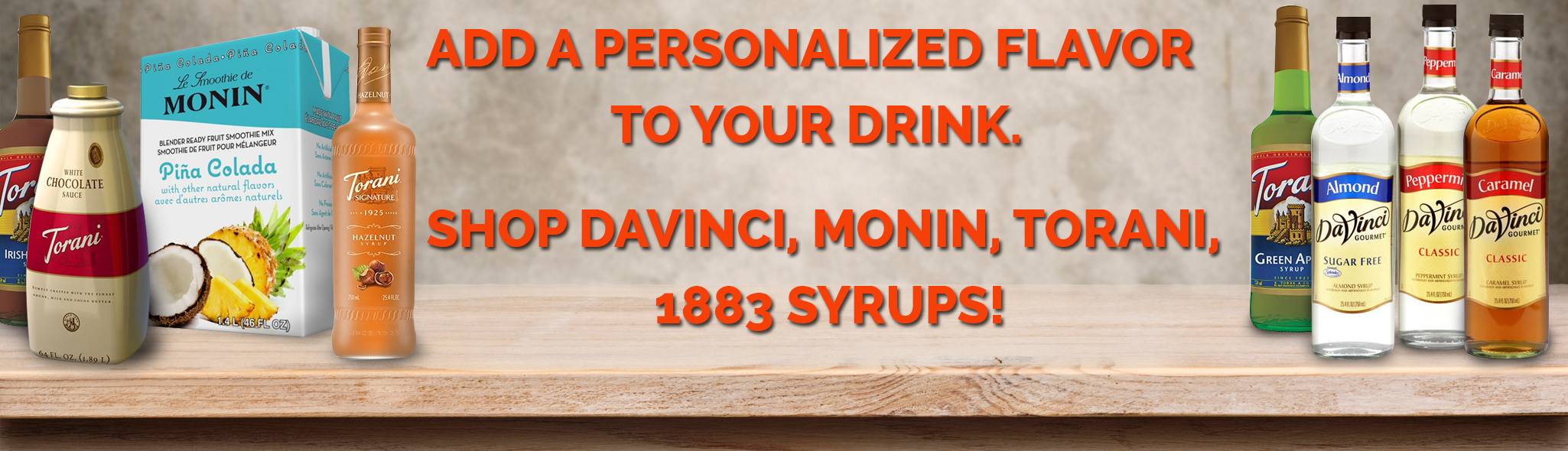wholesale coffee syrups